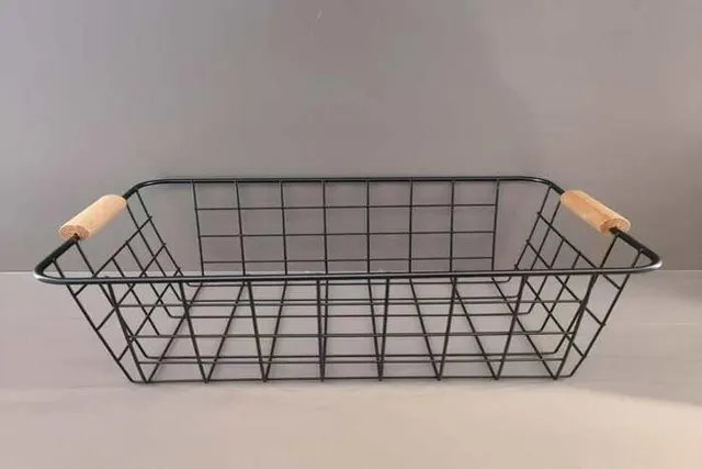 Cesta de almacenamiento de hierro forjado, modelo 110360