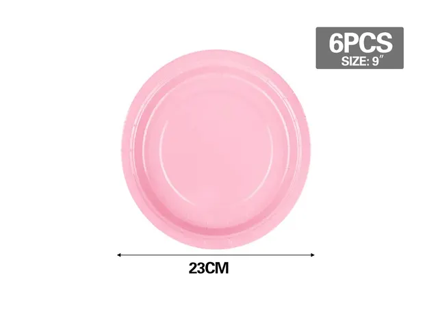 Colección rosa, 9 pulgadas, 6 piezas
