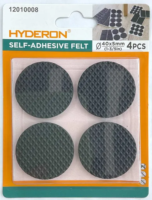 Protector para pata de mueble, 40 mm, 4 piezas, modelo 12010008