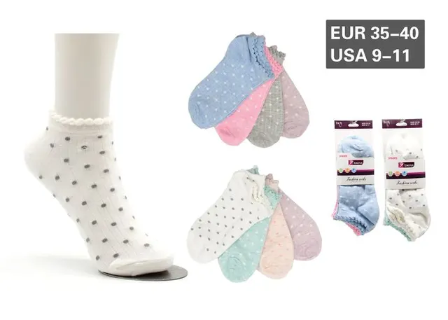 Calcetines tobilleros para mujer, modelo A7101-9