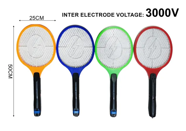 Raqueta eléctrica matainsectos, modelo JW-007