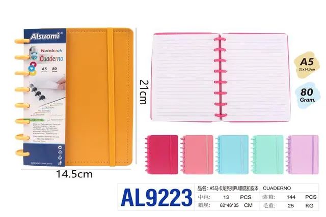 Cuaderno de bobina, modelo A5, modelo AL9223