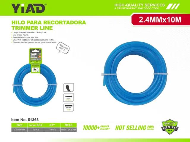 Cuerda trenzada de paja, 2,4 × 10, ref. 51368