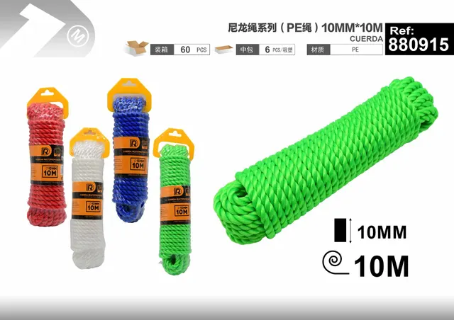 Cuerda de nailon, 10 mm, 10 m