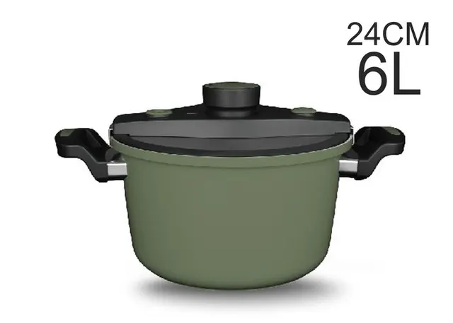 Olla a presión, color verde