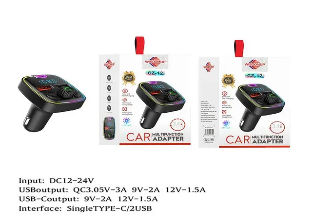 Bluetooth en el coche, color azul, modelo CZ-12A