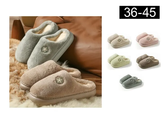 Pantuflas de algodón para hombre y mujer, modelo 141679
