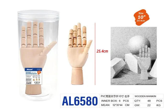 mano articulada, 10 pulgadas, modelo AL6580