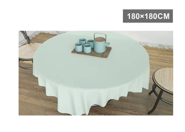 Mantel, 180 × 180, color verde, modelo 600695