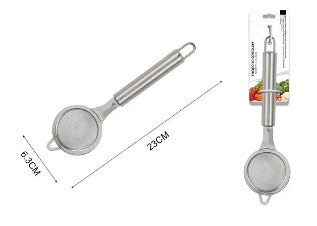 Utensilios de cocina con mango tubular redondo, 23 × 6,3 × 3 cm