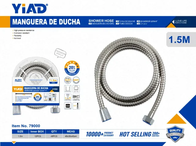 Mangueras de ducha, 1,5 m, modelo YD79000