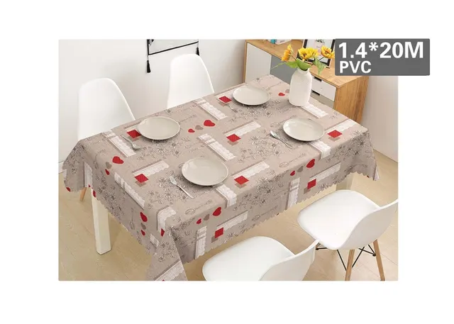 Mantel, 1,4 × 20 m, 20 m, colores blanco y marrón, modelo 146428