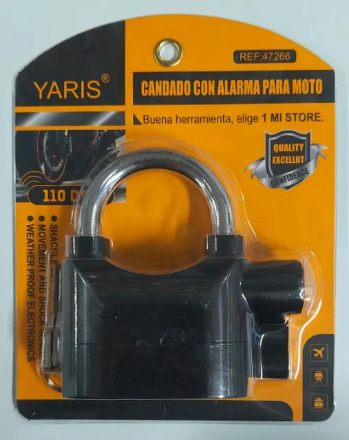Candados con acabado titanio, ref. 47266