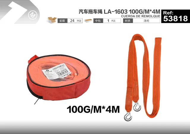 cuerdas de remolque, modelo LA-1603, 100 g, 4 m