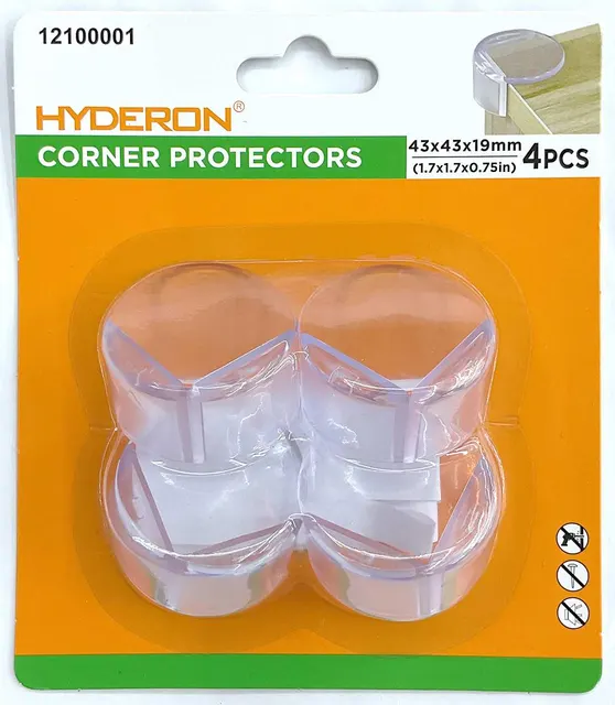 Protector de esquinas, 43 × 43 × 19 mm, 4 piezas, modelo 12100001