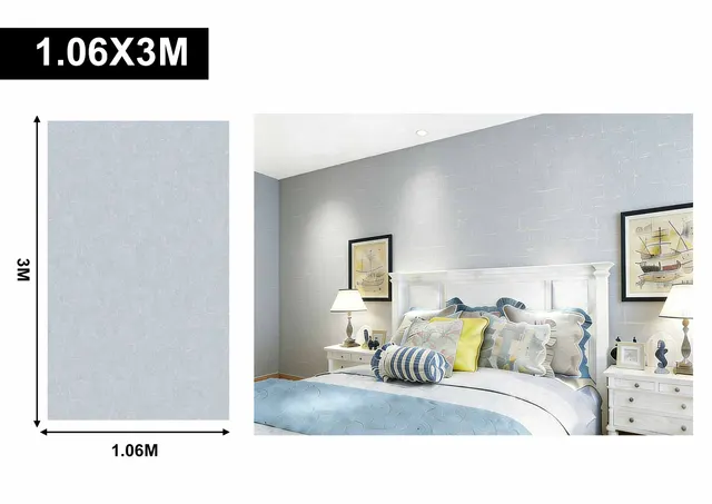 Papel tapiz efecto tela, 1,06 × 3 m, 3 m, modelo 03116