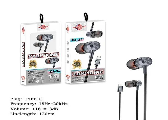 cable de auriculares, modelo EJ-34A