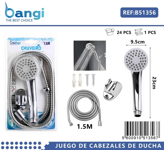 Juego de rociadores, 1,5 m, color gris, modelo B51356