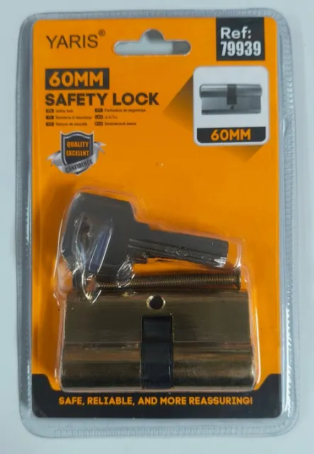 Cilindro para cerradura, 60 mm, ref. 79939