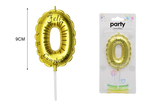 cumpleañosvelas, 9 cm, modelo 145966