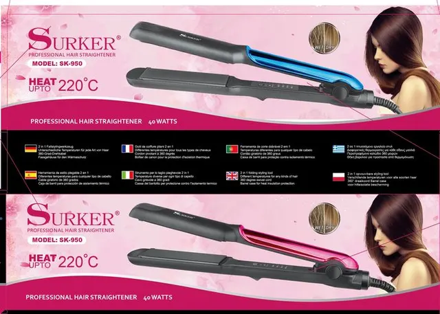 Plancha de pelo, modelo SK-950