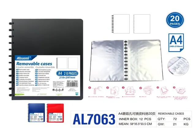 Carpeta, modelo A4, modelo AL7063