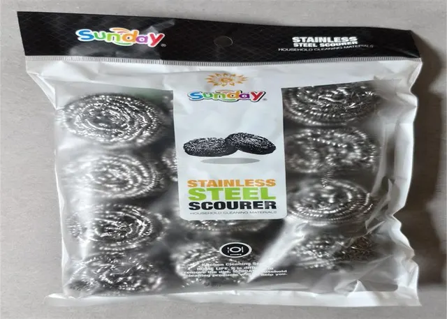 Estropajo de lana de acero, 15 g, 12 piezas