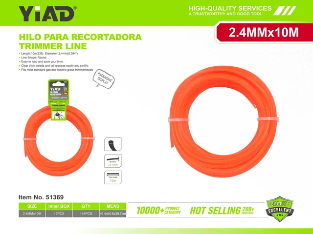 Cuerda trenzada de paja, 2,4 × 10, ref. 51369