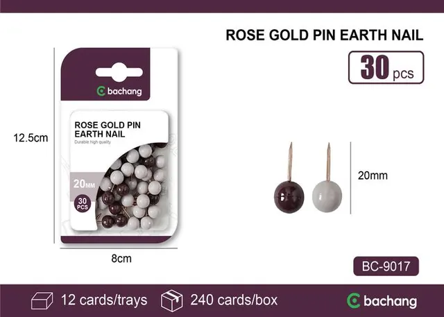 Chinche, color oro rosa, modelo BC-9017