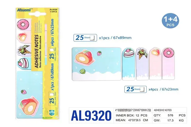 Etiqueta engomada, 4 × 1, 67 × 23 mm, 67 × 89 mm, modelo AL9320