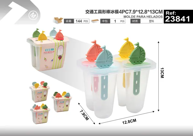 Molde para cubos de hielo, 4 piezas, ref. 23841