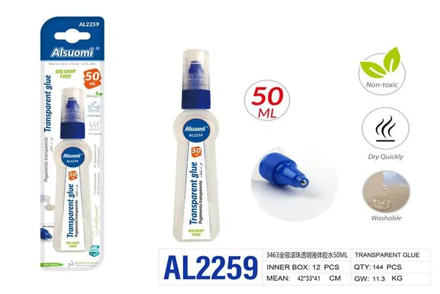 pegamento, 50 ml, color transparente, modelo AL2259