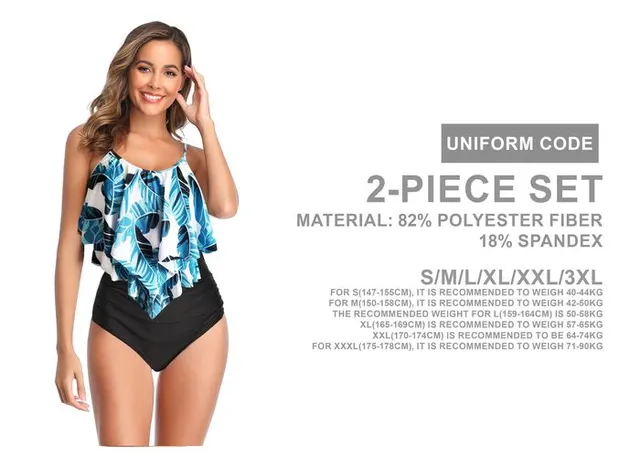 Traje de baño para mujer, color azul