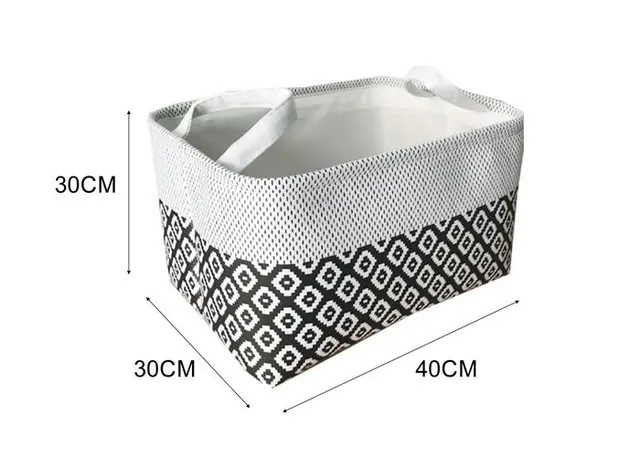 Cesta de tela para almacenamiento, 40 × 30 × 25 cm