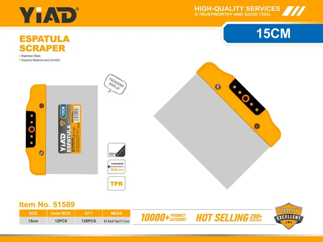Raspador, 6 pulgadas, ref. 51589