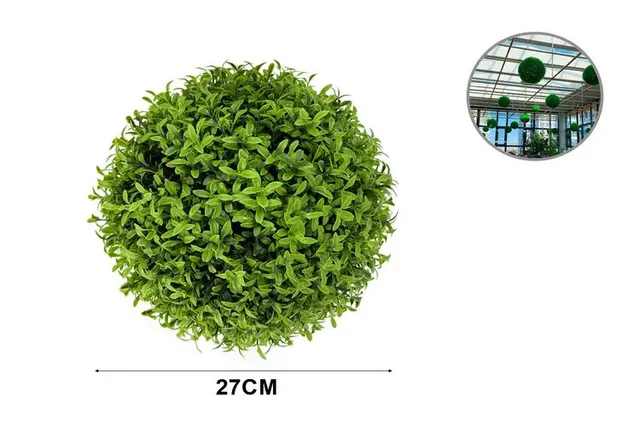 Bolas decorativas de césped, 27 cm, color verde, modelo 120998