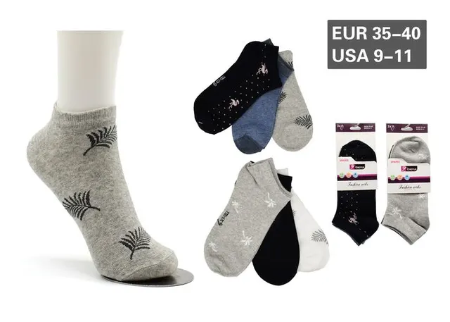 Calcetines tobilleros para mujer, modelo A7101-7