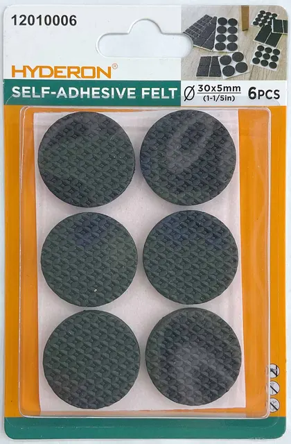 Protector para pata de mueble, 30 mm, 6 piezas, modelo 12010006