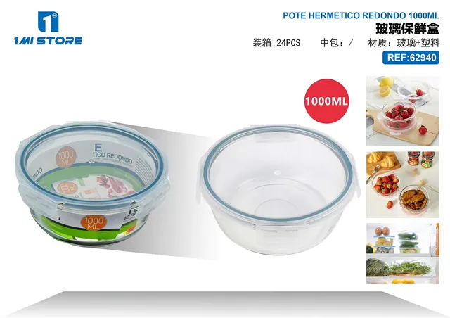 Recipiente para conservar alimentos, 1000 ml, ref. 62940
