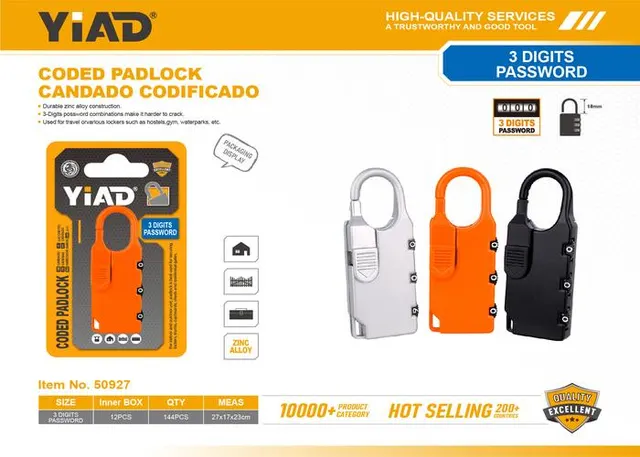 Candado de combinación, ref. 50927