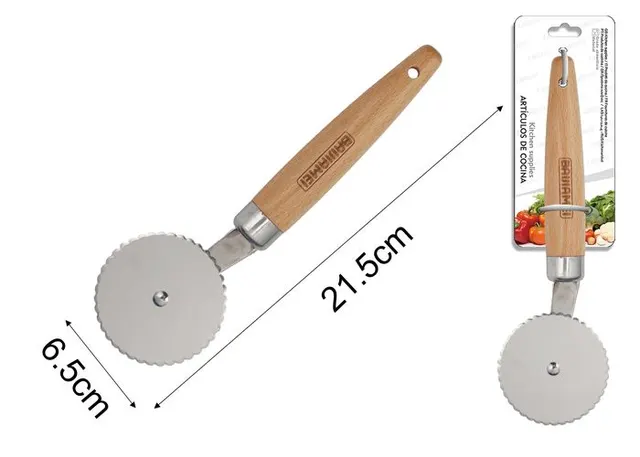Cortador de pizza, 21,5 × 6,5 × 2,5 cm, ref. 43971