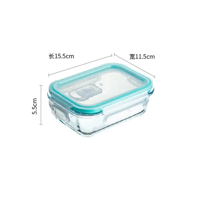 Recipiente para almacenar alimentos, 370 ml, color transparente
