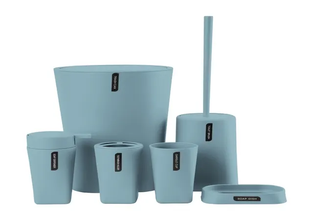 Juego de baño, color azul, modelo 610712