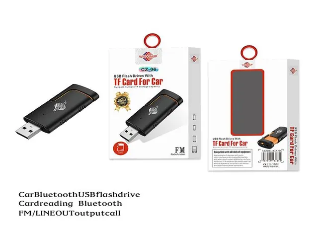 Bluetooth en el coche, color azul, modelo CZ-06A