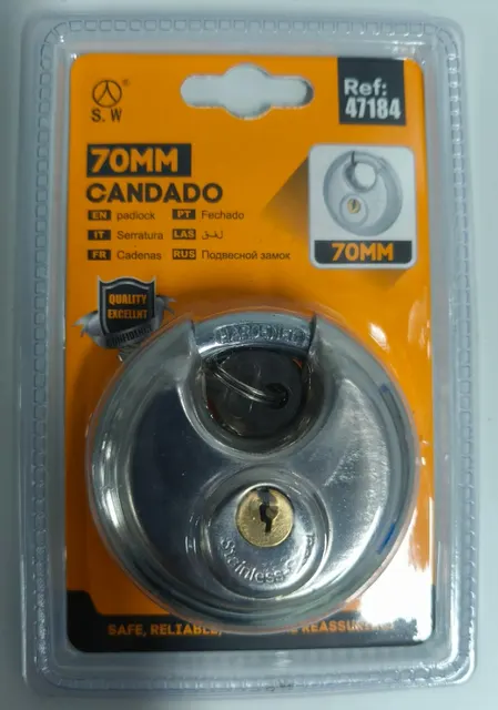Cerraduras redondas, 70 mm