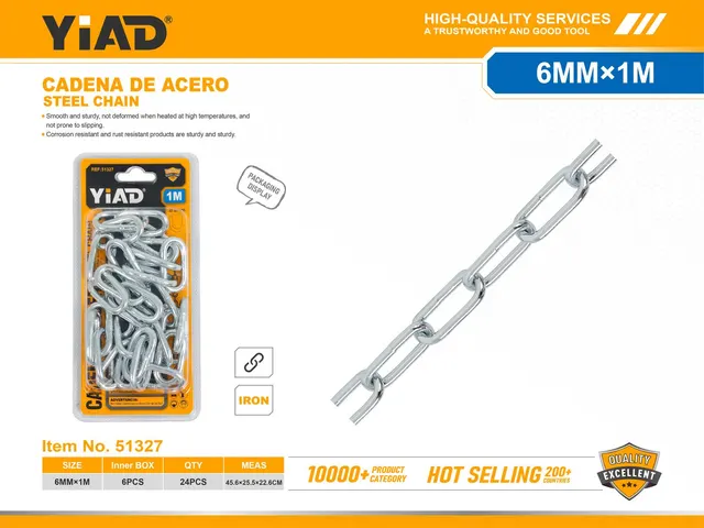 Cadenas, 6 mm, 1 m