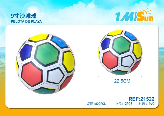Pelota de playa, 9 pulgadas, modelo 21522