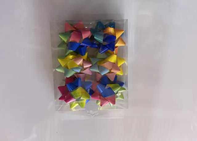 Flor estrella hecha a mano, 3 pulgadas, 6 piezas, modelo 186669