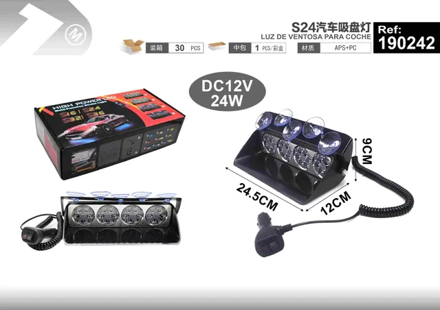 Luz de trabajo con ventosa, modelo S24