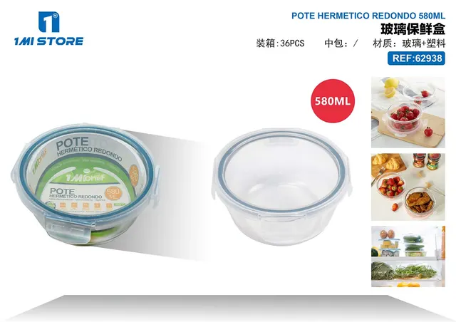 Recipiente para conservar alimentos, 580 ml